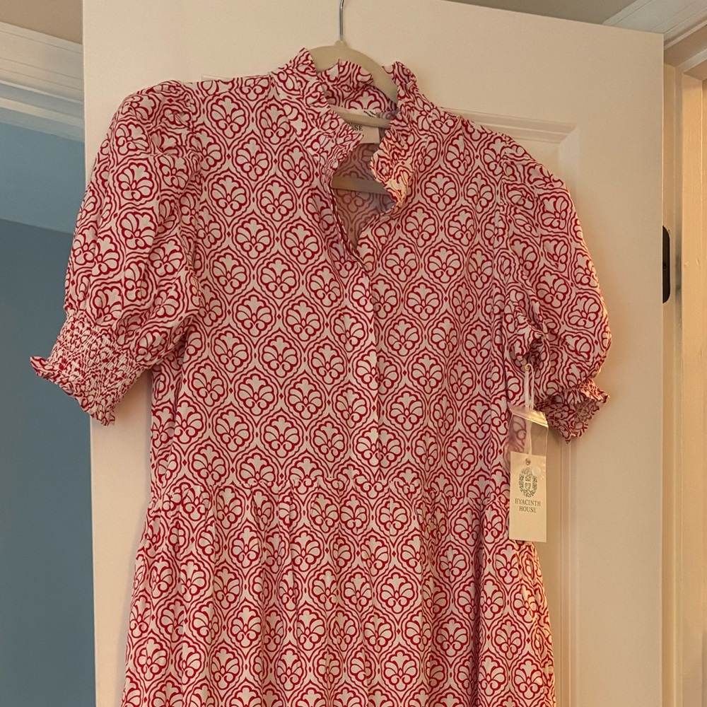 Tuckernuck Red and White Patterned Maxi Dress